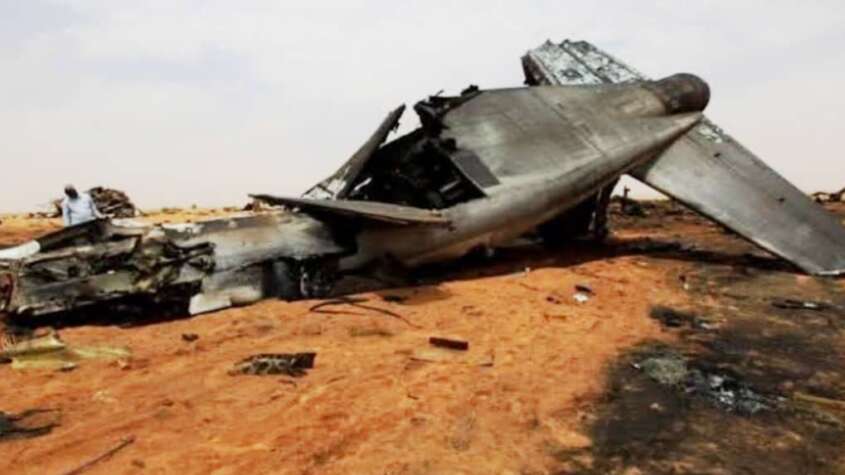 تحطم طائرة عسكرية سودانية لعطل فني ومصرع طاقمها غرب بابنوسة
